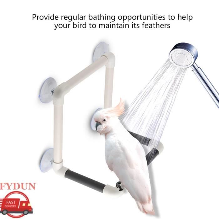 Comparer les prix de FYDUN Perchoir Oiseaux Perroquets Ventouse Douche Jouet