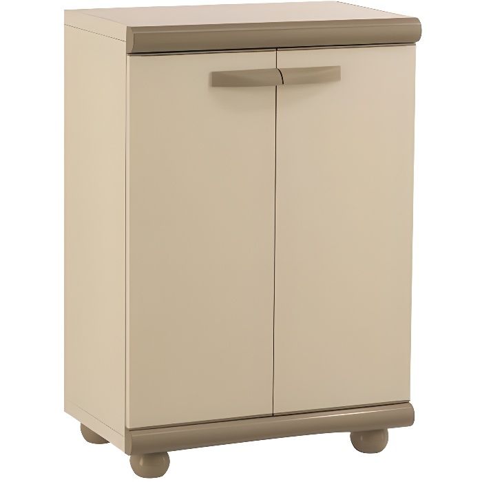 Armoire Basse de Jardin Résine Arizona Gardiun 62,5x39x92 cm Beige 2