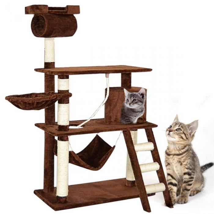 Chat A Arbre Mur D Escalade De Cat Arbre Tours Arbre Meubles Grattage Post 138 Cm De Hauteur D Arbre Cdiscount Animalerie