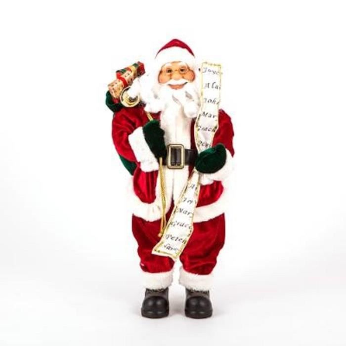 Décoration à poser Père Noël Debout 128441A - H60 cm