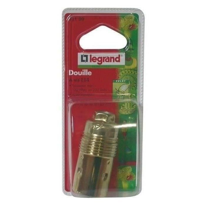 Douille E14 en métal sans bague