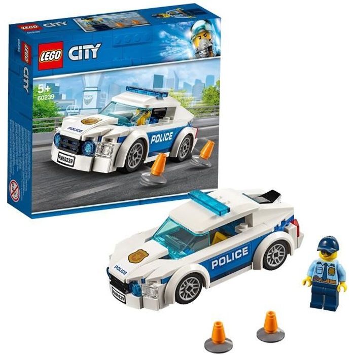 LEGO® City 60239 La voiture de patrouille de la police Ensemble de Véhicules Jouet pour Enfants Fille Garçon de 5 ans et + Reconditionné - Lego reconditionné disponible sur Cdiscount Seconde Vie