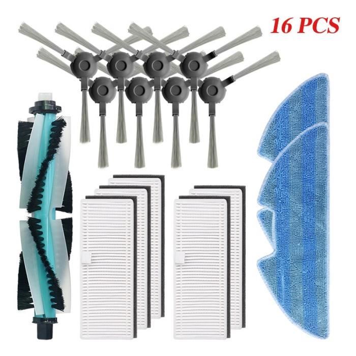 Louu Kit Ricambio Per Aspirapolvere Robot Proscenic 850T - Spazzole, Filtri, Panni E Strumento Pulizia - 3