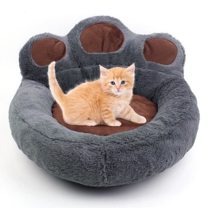 Comparer les prix de Lit Moelleux Pour Chien et Chat MERKMAK -Amovibl Lavable 55cm Coussin Chien et Chat Anti Stress Apaisant en Peluche gris