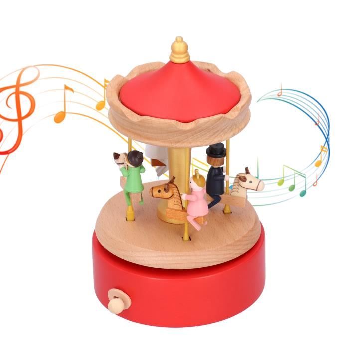 HOCO Carrousel Boîte à usique avec luière LED - Figurine