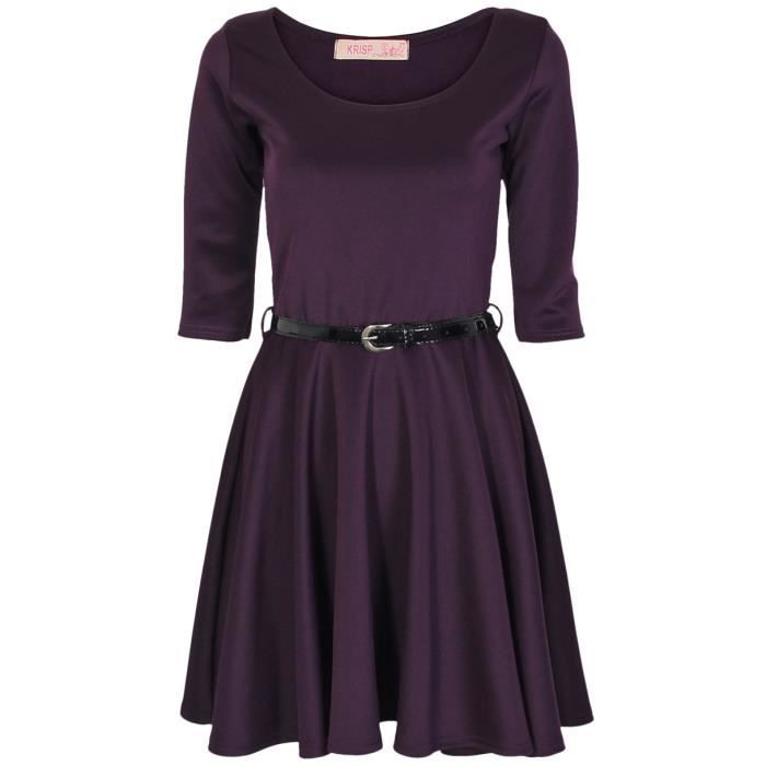 robe patineuse violette