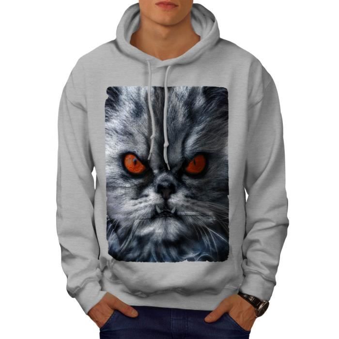 Persan Chat En Colere Drole En Colere Chat Men Xxxxxl Sweat A Capuche Wellcoda Gris Cdiscount Pret A Porter