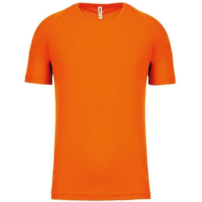 T-shirt sport - Running - Homme - PROACT - PA438 - orange fluo - Léger et à séchage rapide T-shirt sport - Running - Homme - PROACT - PA438 - orange fluo - Léger et à séchage rapide