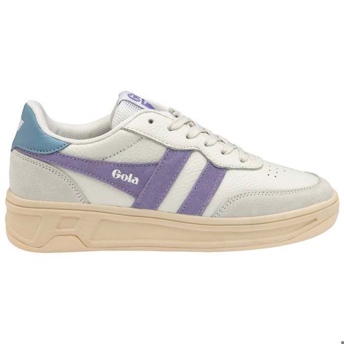 Gola Baskets femme Gola Topspin - Blanc - Cuir - Lacets