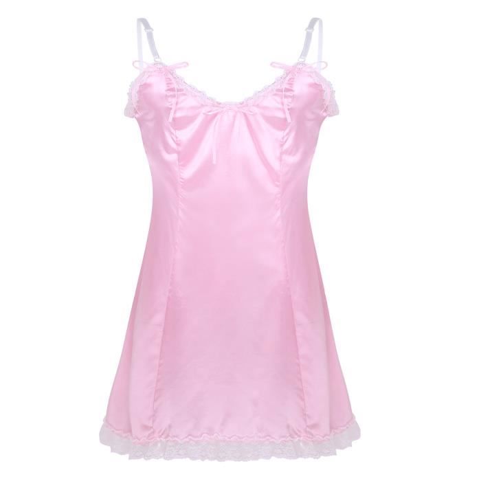 Robe De Chambre Homme Satin Sissy Maillot De Corps Homme Kimono