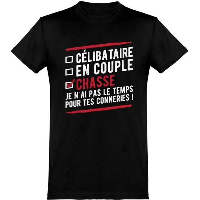 Tee shirt chasse humour best sale