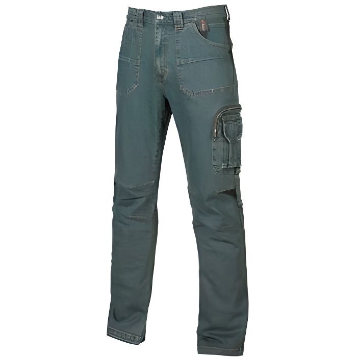 pantalon de travail jeans en stretch - traffic rust jeans - st071rj - u-power