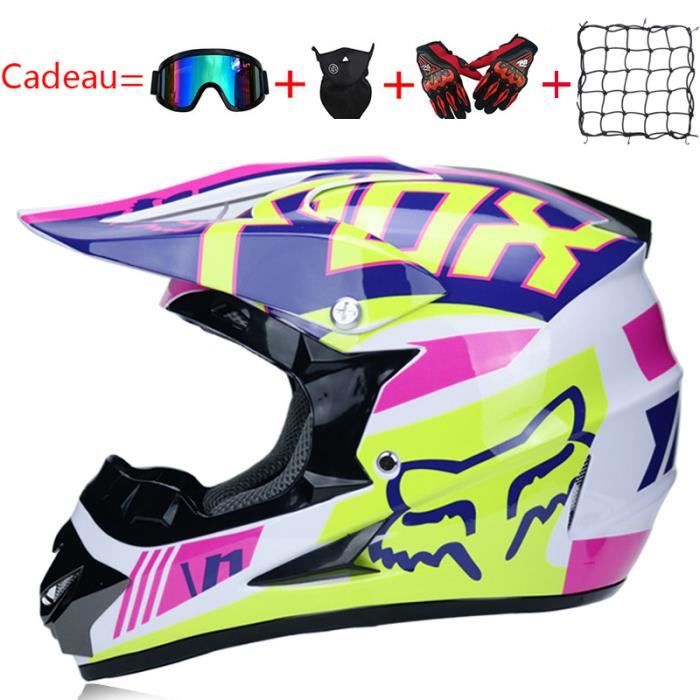 Casque Moto Cross enfant de Marque luxe Casque hors route Casque vtt cool  Casque Intégral de descente - Cdiscount Auto