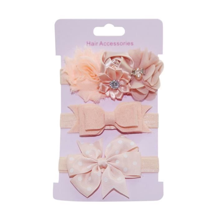 Bébé Fille Bandeaux Nouveau-né Bowknot Turban élastique Bow Noeud