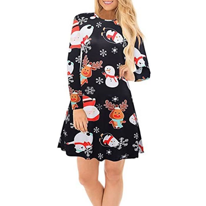 Robe De Noël élégante Pour Femme - Pull De Noël Drôle Avec Motifs De