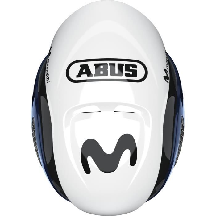 Casque Abus Gamechanger Movistar Team 2020 - bleu/blanc