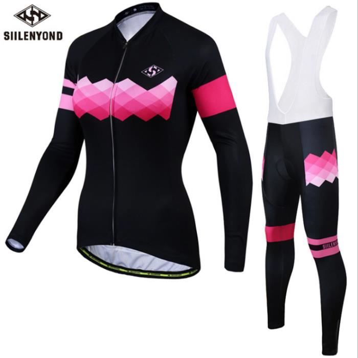 Acheter Raphce Nouveau Haut De Cyclisme À Manches Longues Pour Femmes Slim Fit Extérieur Respirant À Séchage Rapide Pour Vélo De Route