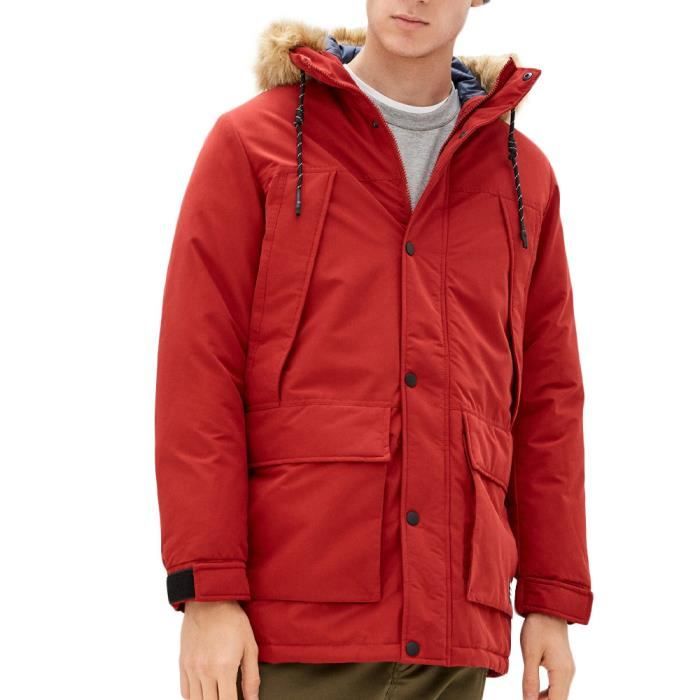 Parka top homme rouge