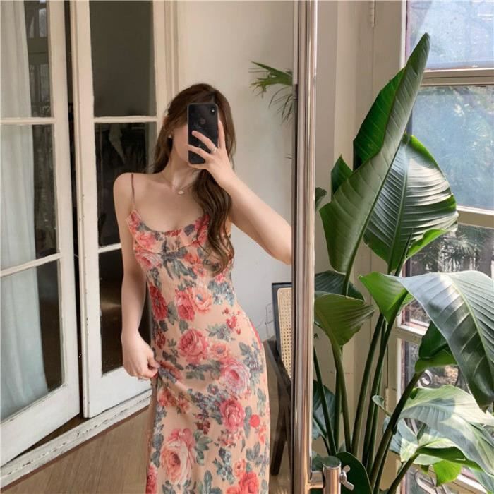 Robe De Bain Halter Fleur Découpée