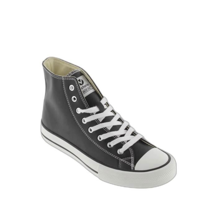 Baskets montantes femme Victoria Tribu noir 38 Cdiscount Sport