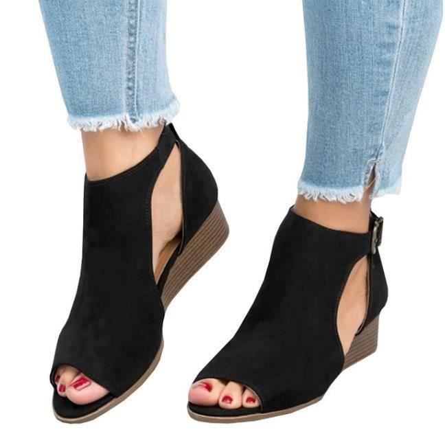 nu pieds talons compensés