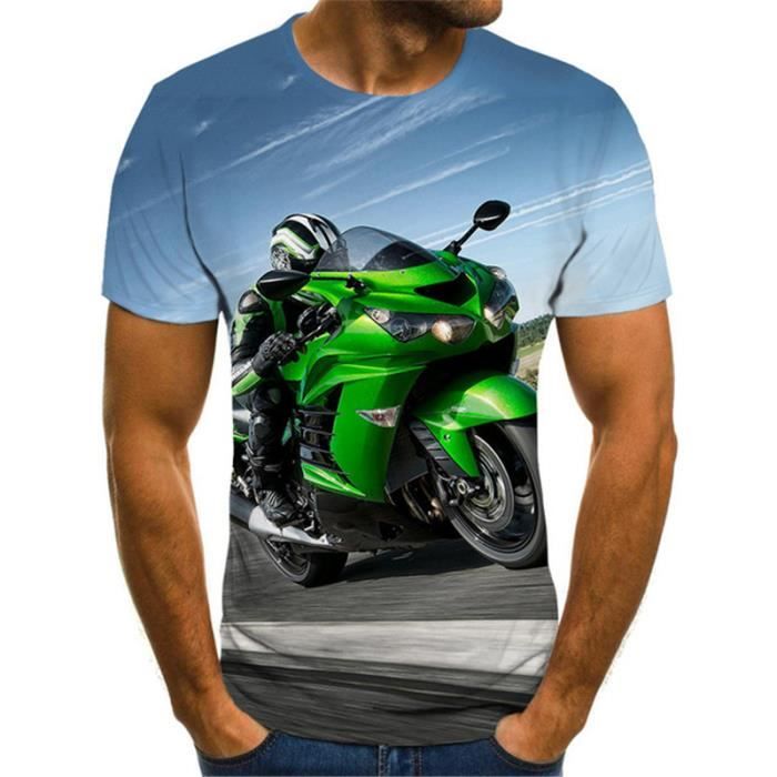 T-shirt Motard - Design Fun Pour Pilotes, 100% Coton, Unisexe