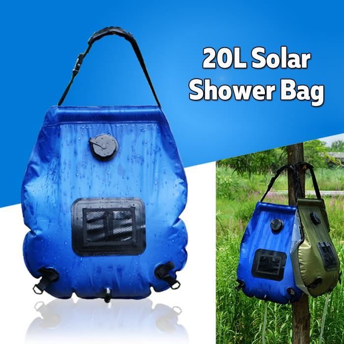 Sac De Douche Solaire Pliable 40L NUZAMAS - Grande Capacité Pour Camping, Randonnée Et Extérieur