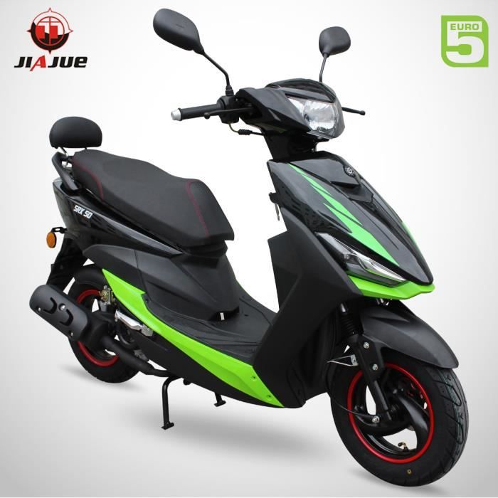 Scooter 50cc 4T SRX 50 JIAJUE / Noir & Vert