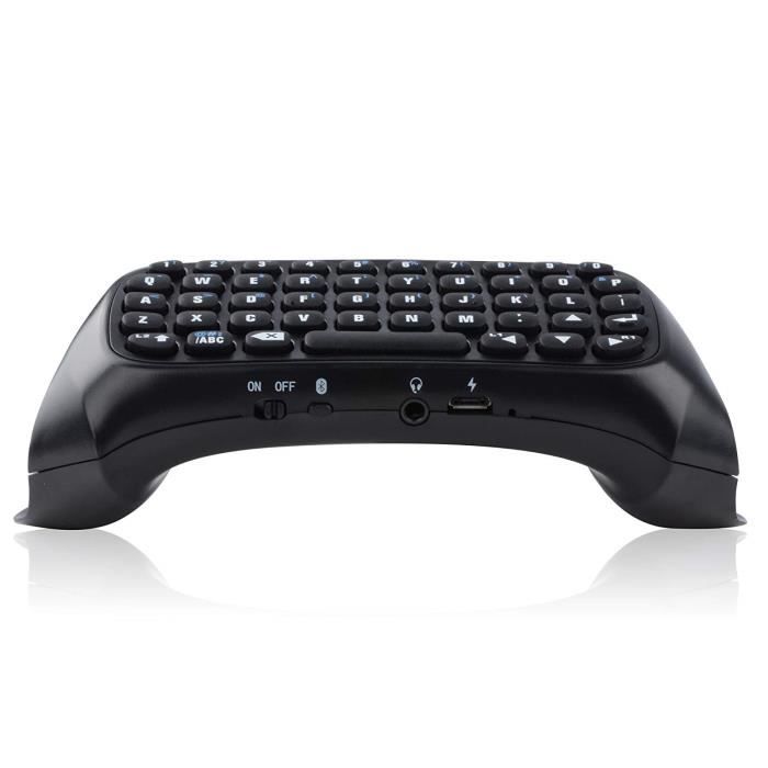 PS4 Bluetooth Keyboard Rechargeable Message Texte clavier Chatpad