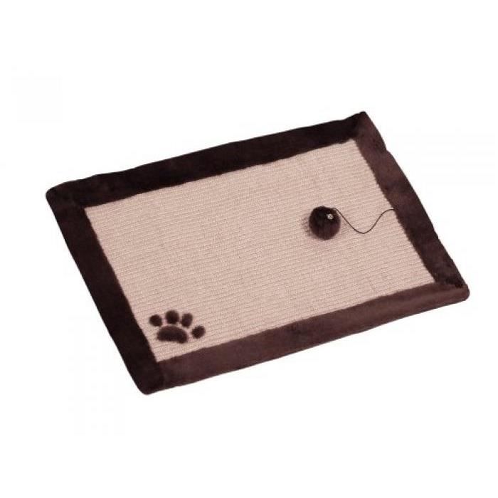 Meilleurs prix pour NOBBY 63031-87 TAPIS GRIFFOIR EFFET LIN AVEC BORDURE EN PELUCHE (BEIGE/MARRON)