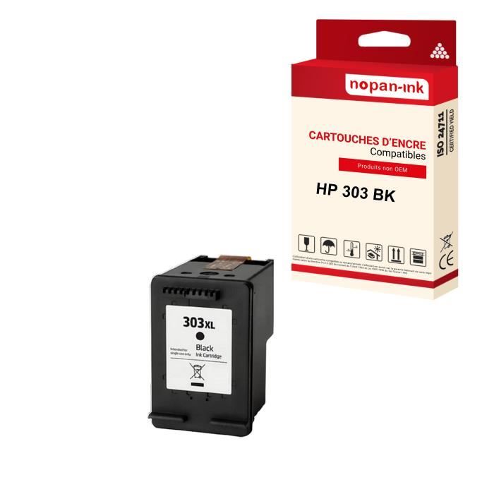 303 Pack de 2 Cartouches d'Encre Compatible avec HP 303 Sans Affichage du  Niveau d'Encre - Cdiscount Informatique