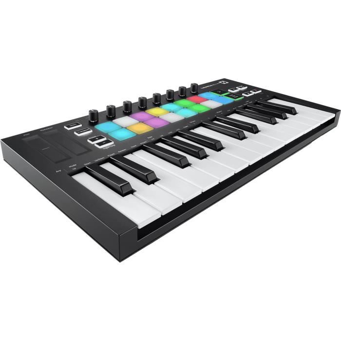 Novation LAUNCHKEY-MINI-MK3 - Clavier contrôleur MIDI mini touches - 25 notes - 16 pads