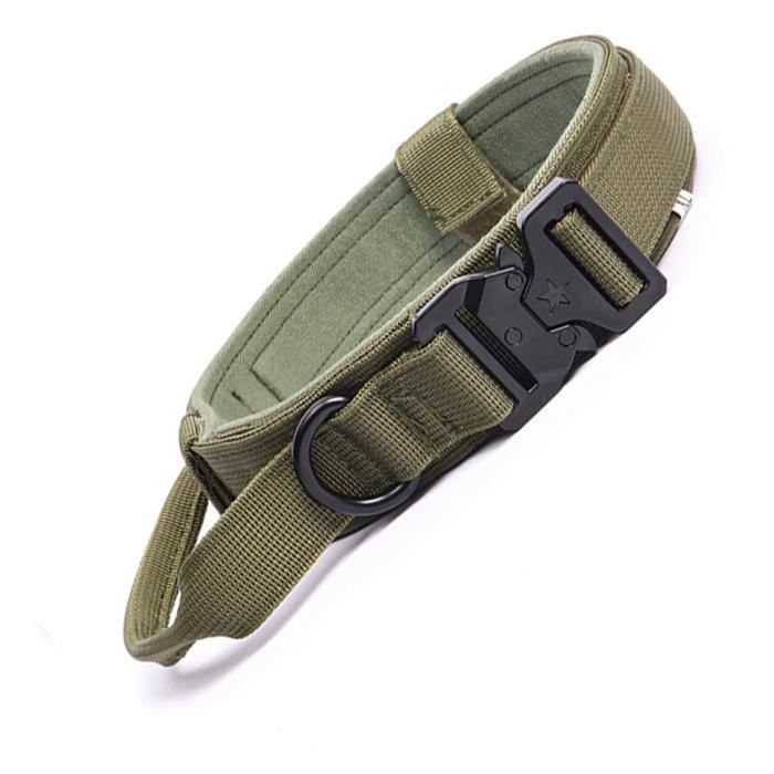 Comparer les prix de Collier pour chien d'entraînement militaire - OMABETA - Vert - M (36 à 48 cm) - Moyen