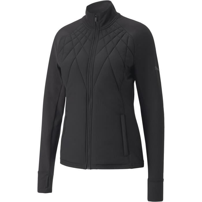 Veste de Running Manches longues Col roulé - PUMA - Femme - Noir