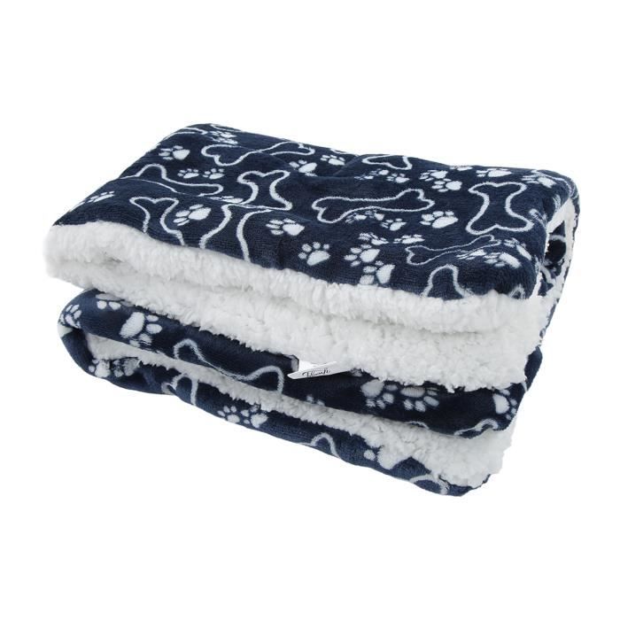 Meilleurs prix pour SALUTUYA tapis d'hiver pour animaux de compagnie Couverture pour chien en peluche douce, Portable, facile à Taille M 55*42CM