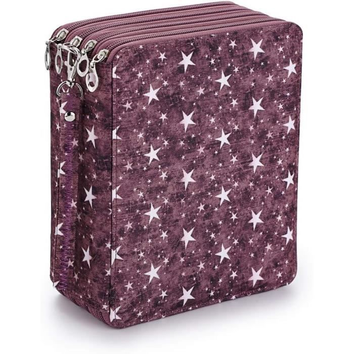 Trousse À Crayons De Couleur, 120 Pièces, Grande Capacité Et Support