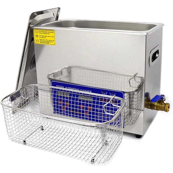Nettoyeur à Ultrasons - TMISHION - 2L - 80W - Portable - Nettoyage