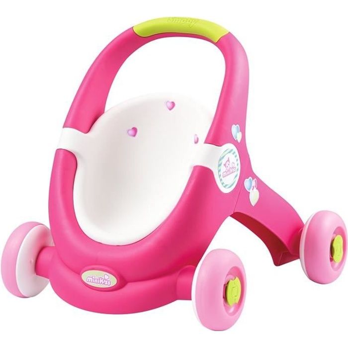 Trotteur poussette pour poupée 3 en 1 Minikiss