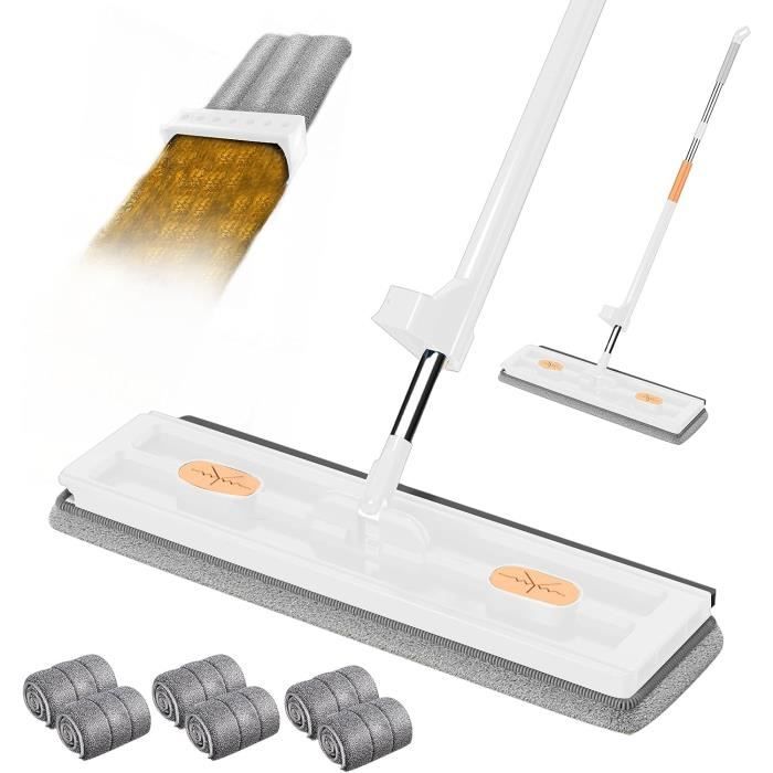 Roseionly Grand Balai Plat Rotatif à 360 ° Avec Grattoir Auto-essorant