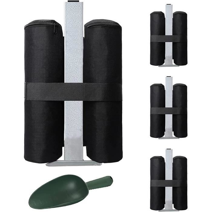 Lot De 4 Sacs De Lestage Pour Gazebo - Tissu Oxford 600D Résistant - Pour Stabiliser Tonnelle, Parasol, Tente Ou Barnum - 9