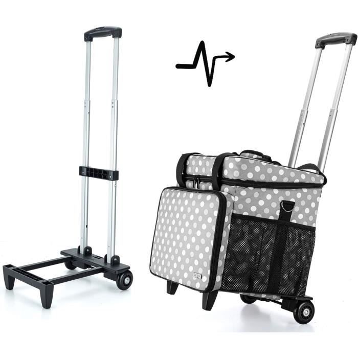 Sac De Transport Pour Surjeteuse 33x30.5x34cm - Rembourré, Poches Multiples, Compatible Brother Singer