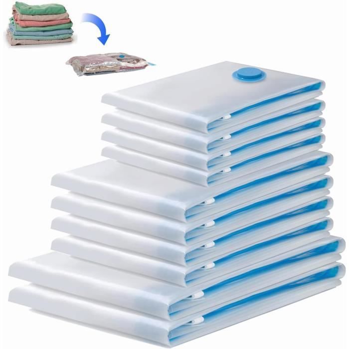 Sacs De Rangement Sous Vide - Kit 21 Pièces Avec Pompe, Pour Vêtements, Couettes, Voyage