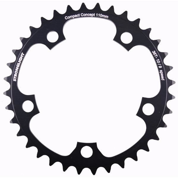 Plateau vélo - 39 dents - diamètre 110 mm - couleur noir