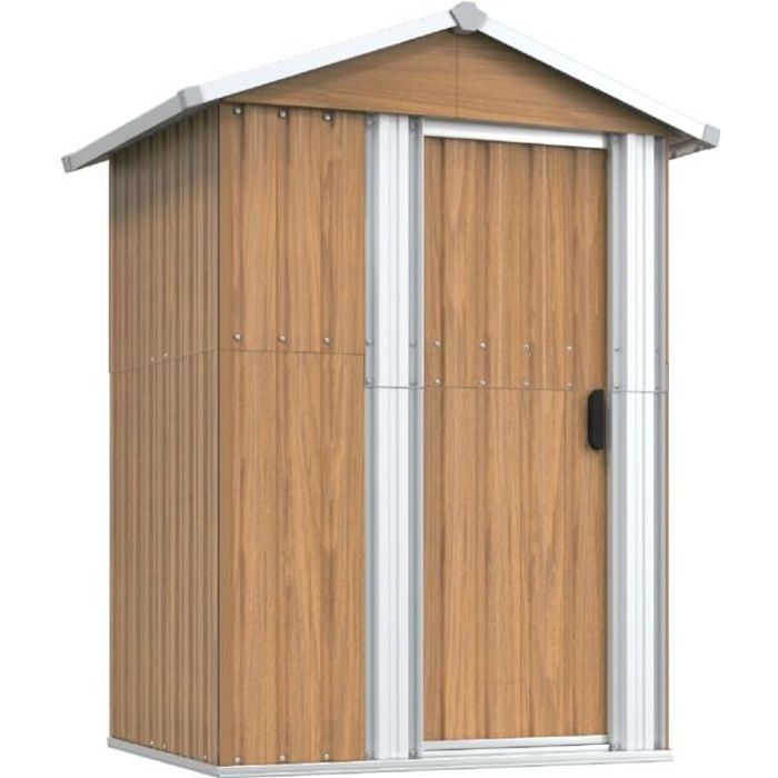 Abri de jardin - SURENHAP - J07696 - Acier galvanisé - 126x975x177 cm - Porte coulissante