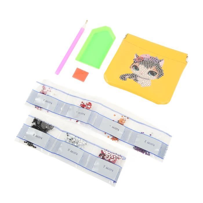 Kit 4 Marque-Pages En Diamond Painting (Peinture Diamant) - DIY Avec Pompons - Cadeau Créatif Pour Lecteurs