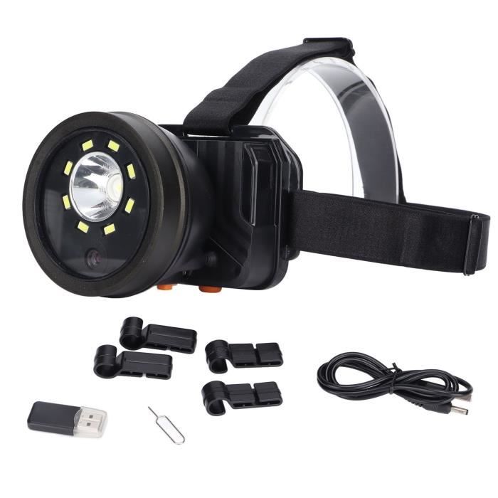 Caméra Portable OBEST Avec Lampe Frontale LED - 1080P, Réglable à 45°, Compatible Carte 128 Go