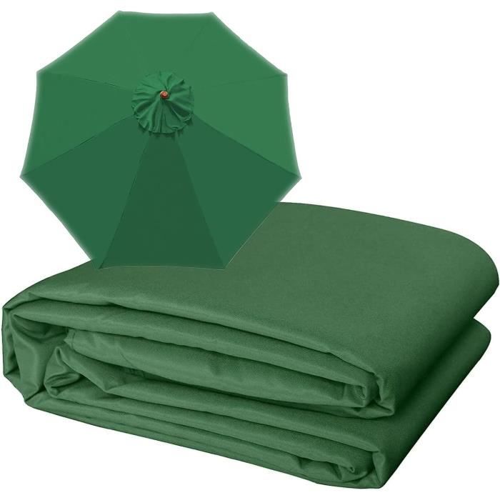 Toile De Remplacement Pour Parasol Déporté - 2.7m, 6 Baleines - Tissu Polyester Protection UV - Couleur Bordeaux