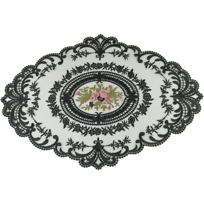 Lot De 2 Sets De Table Oval Effet Tissé Marron Toilinux | La Redoute