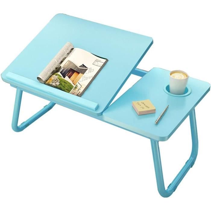 Plateau repas rectangle en bambou coloris naturel avec pieds en métal