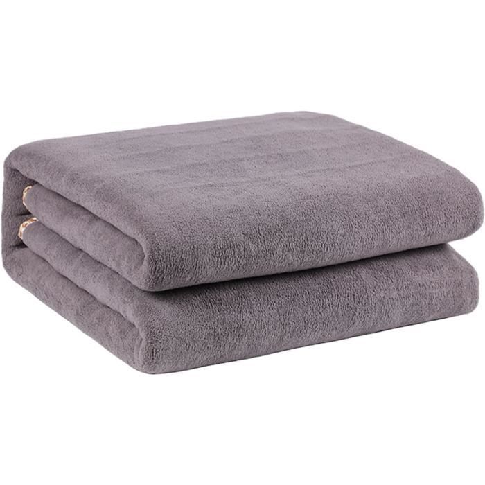 Kleeneze Couverture Chauffante Électrique King Size – 3 Niveaux Chaleur, Lavable, 165x137 Cm, 80W, 100 Ans De Qualité
